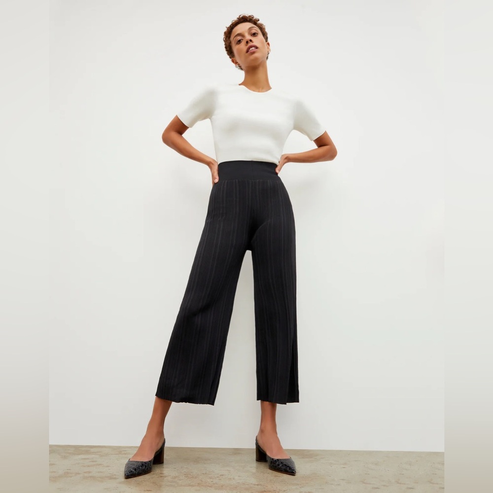 MM LaFleur work travel knit pants | stretchy fitted knit pant | Marijane
